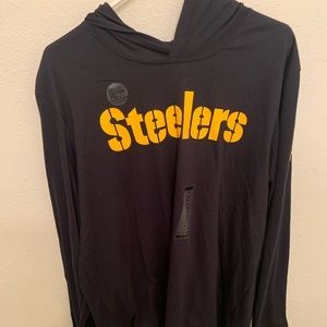 Steelers long sleeve shirt with hoodie